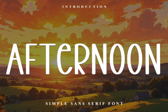 Afternoon: A Soft Display Font for Editorial Design