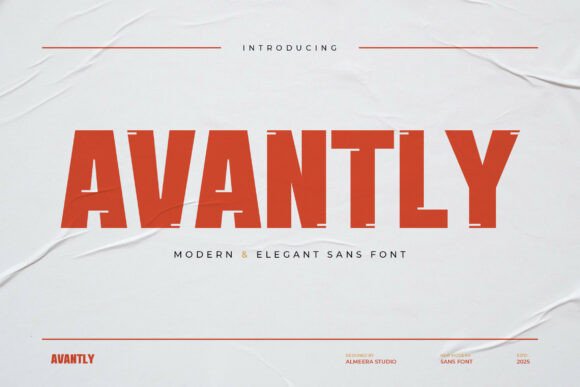 Avantly: A Modern Display Font for Handmade Brands