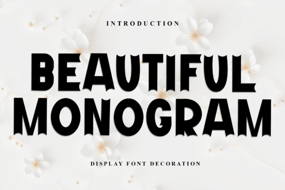 Beautiful Monogram: A Festive Display Typeface for Holiday Design