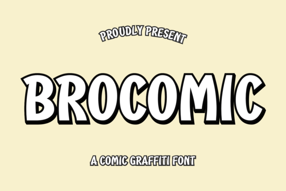 Brocomic Font: Bold Graffiti Style for Crafters