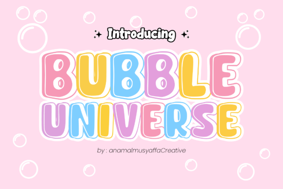Bubble Universe: A Cute Display Font for Makers