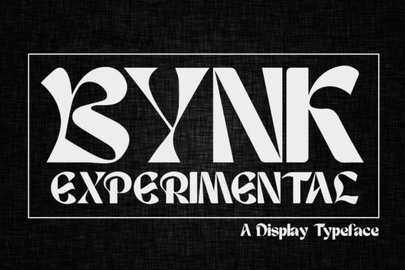 Bynk: A Psychedelic Display Font for Bold Branding