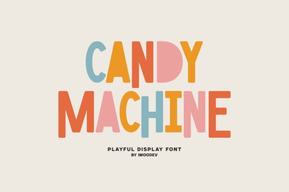 Candy Machine: A Playful Display Font for Editorial Joy