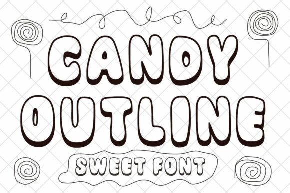 Candy Outline: A Playful Display Font for Editorial Design