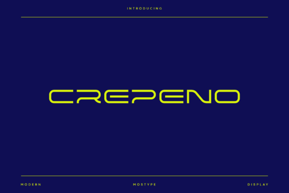 Crepeno: A Modern Futuristic Typeface for Bold Editorial Design