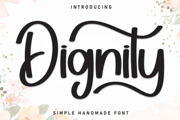 Dignity Font: A Neat Display Typeface for Small Business Branding