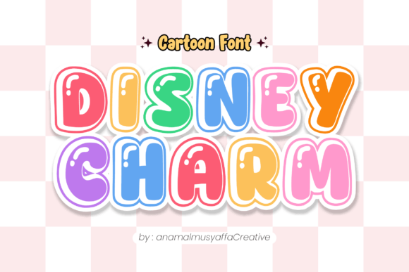 Disneycharm Regular: A Playful Display Font for Branding