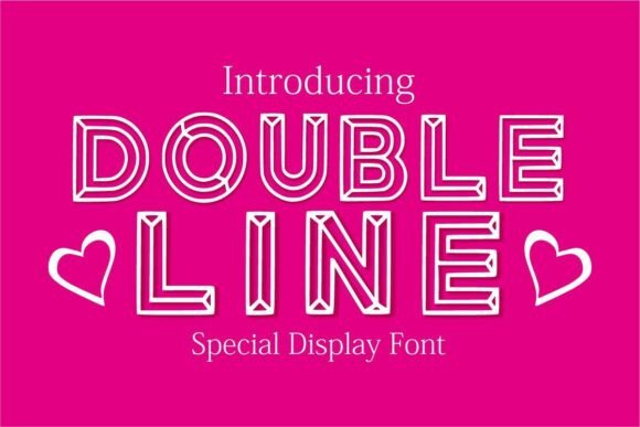 Doubleline Regular: A Modern Display Font for Editorial Design