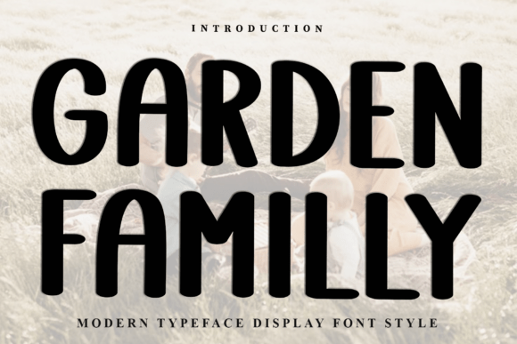 Garden Familly: A Festive Display Typeface for Holiday Branding