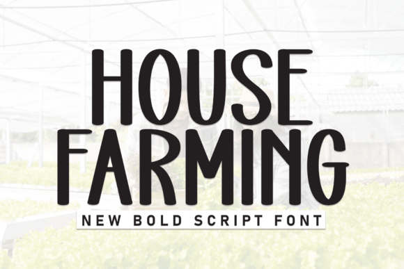 House Farming: A Neat Display Font for Makers
