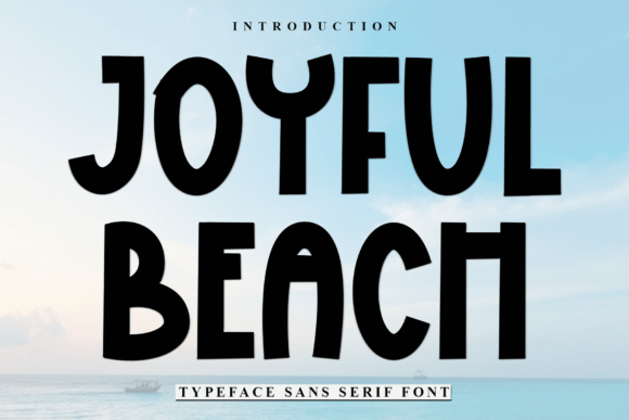 Joyful Beach: A Bold Handcrafted Display Font for Branding