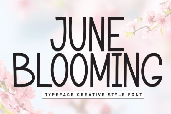 June Blooming: A Neat Display Font for Modern Branding