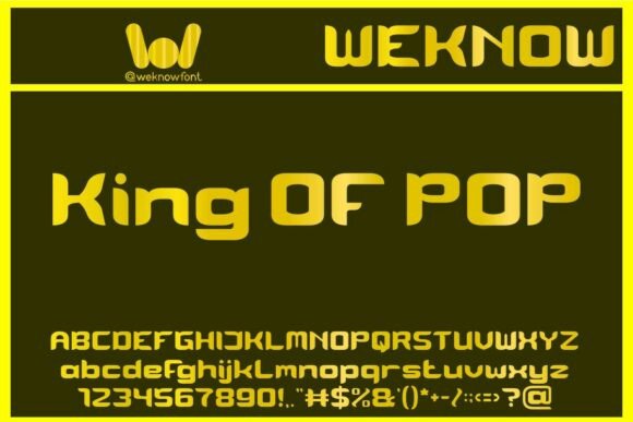 King of Pop Font Review: A Bold Display Typeface for Brands