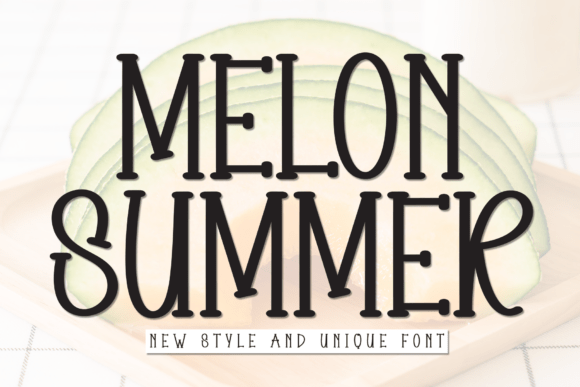 Melon Summer: A Neat Display Font for Modern Branding