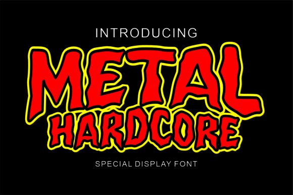 Metal Hardcore: The Ultimate Display Font for Bold Designs