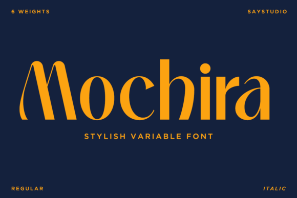 Mochira Regular: A Modern Serif for Stylish Branding