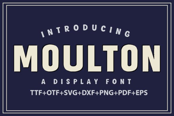 Moulton: A Bold Display Typeface for Vintage Web Branding
