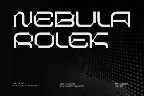 Nebula Rolek: The Sci-Fi Display Font for Future-Forward Brands