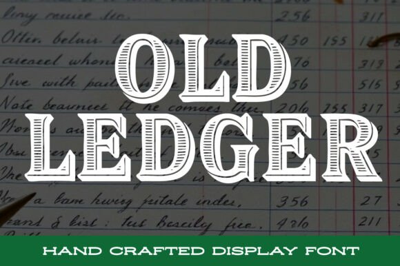 Old Ledger: A Vintage Display Font for Editorial Design