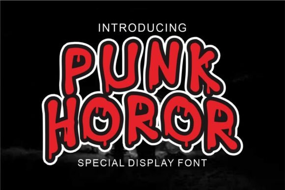 Punk Horror: A Metallic Display Font for Edgy Branding