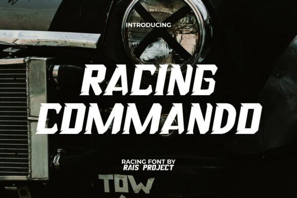 Racing Commando: A Bold Display Font for Makers