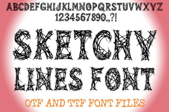 Sketchy Lines Font for Bold Business Branding