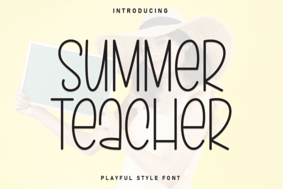 Summer Teacher: A Playful Display Font for Bold Branding