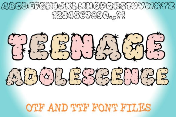 Teenage Adolescence: The Quirky Display Font for Edgy Campaigns