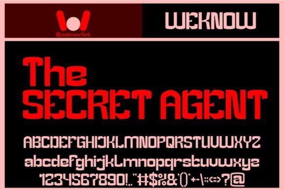 The Secret Agent: A Futuristic Display Font for Modern Headlines