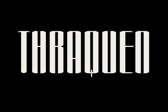 Thraquen: A Futuristic Display Font for Bold Branding