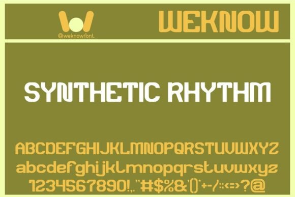 Upgrade Your Brand with Synthetic Rhythm Display Font