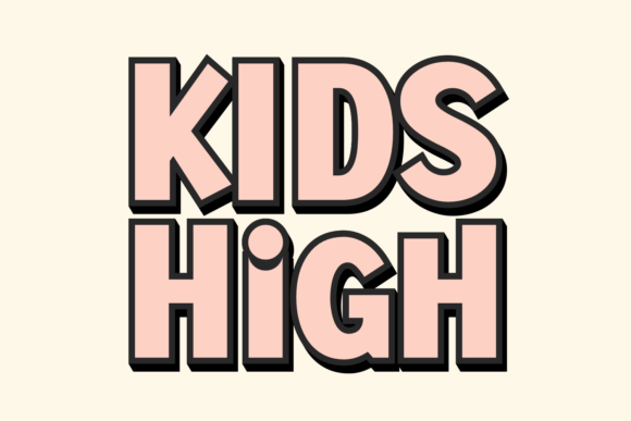 Using Kids High Display Font for Playful Web Headers